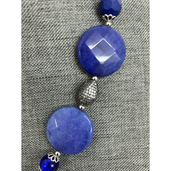 Lapis Lazuli & Druzy Necklace - Picture 10 of 11